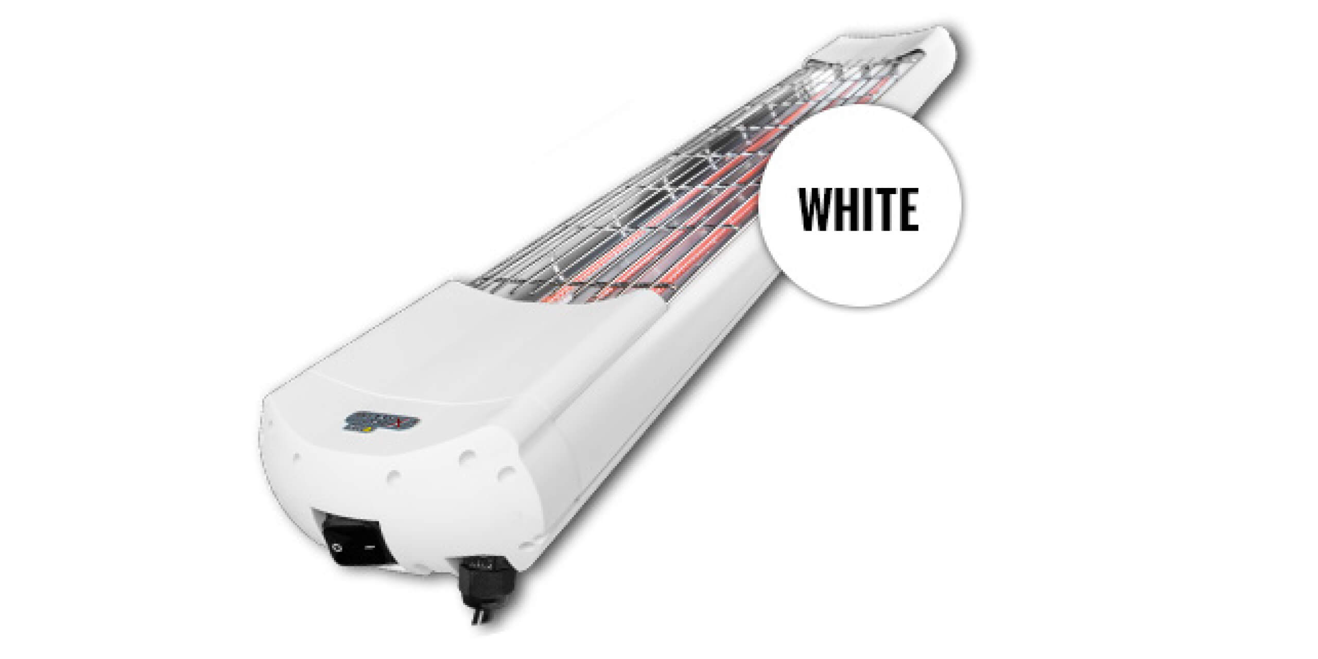 HEAT SHINE Carbon Wärmestrahler weiß